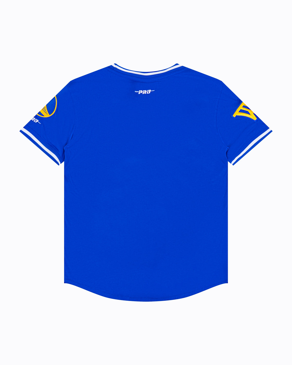 NBA GOLDEN STATE WARRIORS CLASSIC T-SHIRT CÔTELÉ RAYÉ À MANCHES COURTES POUR GARÇON JUNIOR (BLEU ROYAL)