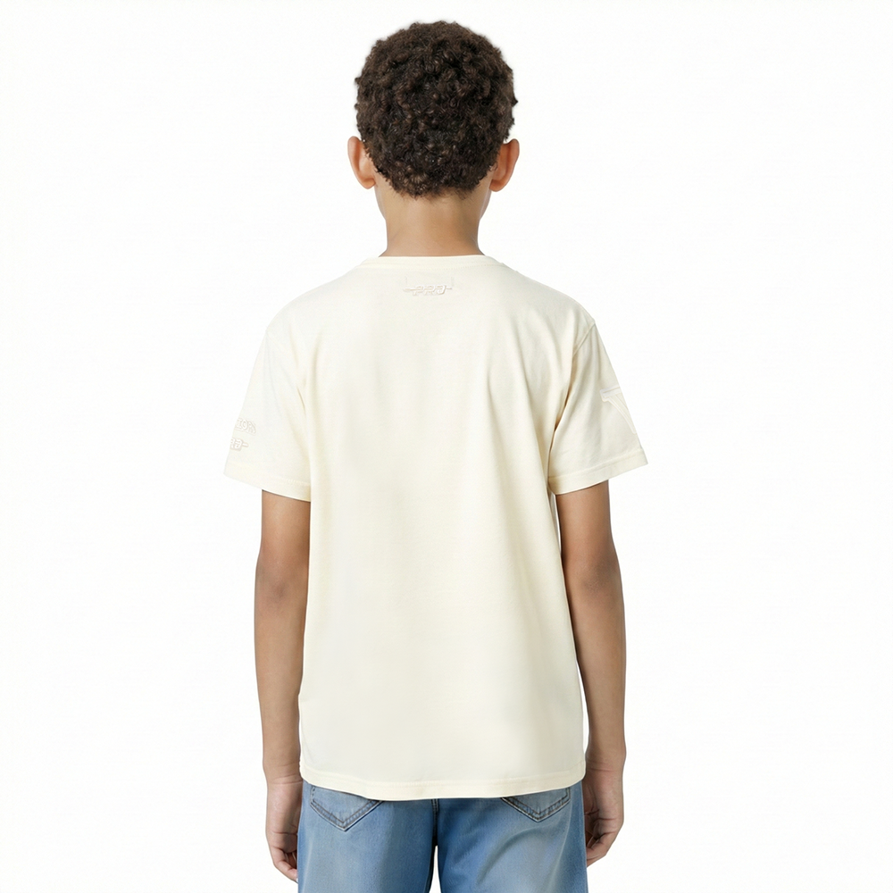 NBA GOLDEN STATE WARRIORS NEUTRAL BIG BOYS SINGLE JERSEY TEE (EGGSHELL)