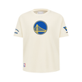 NBA GOLDEN STATE WARRIORS RETRO CLASSIC T-SHIRT À MANCHES COURTES POUR GARÇON JUNIOR (COQUILLE D'ŒUF)