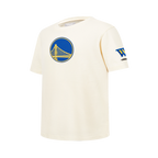 NBA GOLDEN STATE WARRIORS RETRO CLASSIC T-SHIRT À MANCHES COURTES POUR GARÇON JUNIOR (COQUILLE D'ŒUF)
