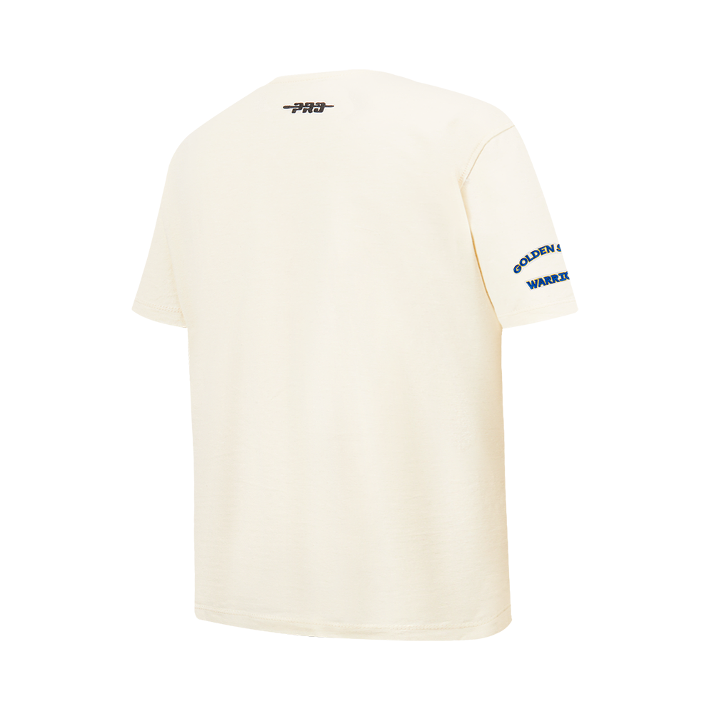 NBA GOLDEN STATE WARRIORS RETRO CLASSIC T-SHIRT À MANCHES COURTES POUR GARÇON JUNIOR (COQUILLE D'ŒUF)