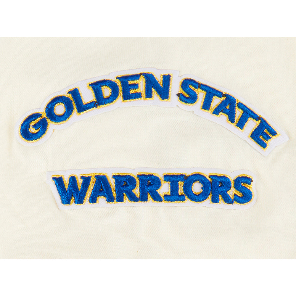 NBA GOLDEN STATE WARRIORS RETRO CLASSIC T-SHIRT À MANCHES COURTES POUR GARÇON JUNIOR (COQUILLE D'ŒUF)