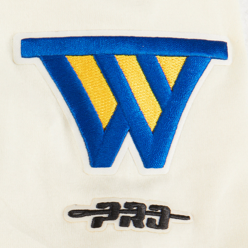 NBA GOLDEN STATE WARRIORS RETRO CLASSIC T-SHIRT À MANCHES COURTES POUR GARÇON JUNIOR (COQUILLE D'ŒUF)