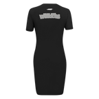 NBA GOLDEN STATE WARRIORS REVERSE FRENCH TERRY ROBE MOULANTE POUR FEMME (NOIR)
