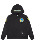 NBA GOLDEN STATE WARRIORS CLASSIC BIG BOY'S FLEECE PULLOVER HOODIE (BLACK)