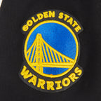 NBA GOLDEN STATE WARRIORS CLASSIC BIG BOY'S FLEECE PULLOVER HOODIE (BLACK)