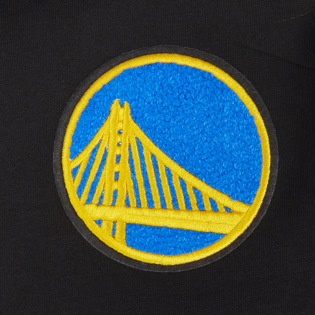 NBA GOLDEN STATE WARRIORS CLASSIC BIG BOY'S FLEECE PULLOVER HOODIE (BLACK)