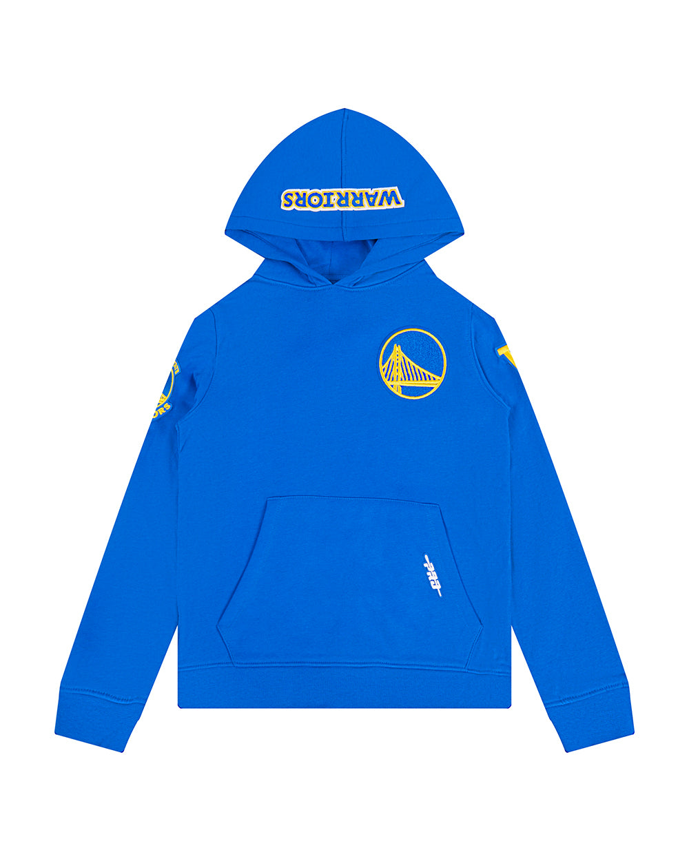 NBA GOLDEN STATE WARRIORS CLASSIC CHANDAIL À CAPUCHON EN MOLLETON POUR GARÇON JUNIOR (BLEU ROYAL)