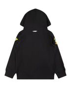 NBA GOLDEN STATE WARRIORS CLASSIC CHANDAIL À CAPUCHON EN MOLLETON À GLISSIÈRE POUR GARÇON JUNIOR (NOIR)