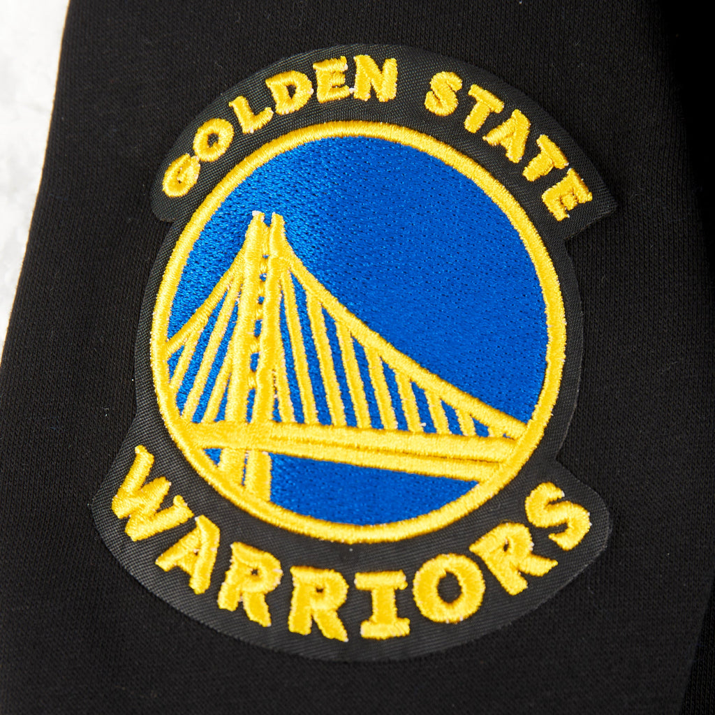 NBA GOLDEN STATE WARRIORS CLASSIC CHANDAIL À CAPUCHON EN MOLLETON À GLISSIÈRE POUR GARÇON JUNIOR (NOIR)
