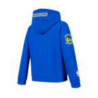 NBA GOLDEN STATE WARRIORS CLASSIC CHANDAIL À CAPUCHON EN MOLLETON À GLISSIÈRE POUR GARÇON JUNIOR (BLEU ROYAL)