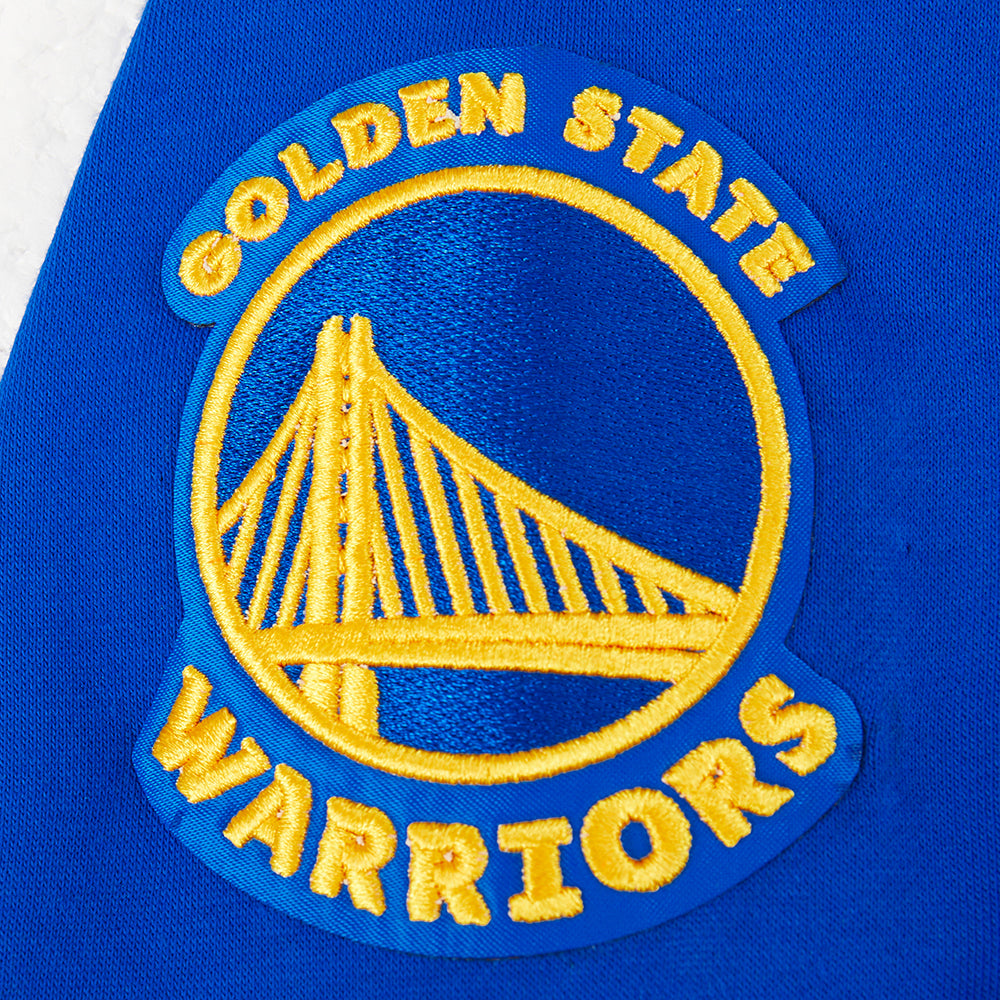 NBA GOLDEN STATE WARRIORS CLASSIC CHANDAIL À CAPUCHON EN MOLLETON À GLISSIÈRE POUR GARÇON JUNIOR (BLEU ROYAL)