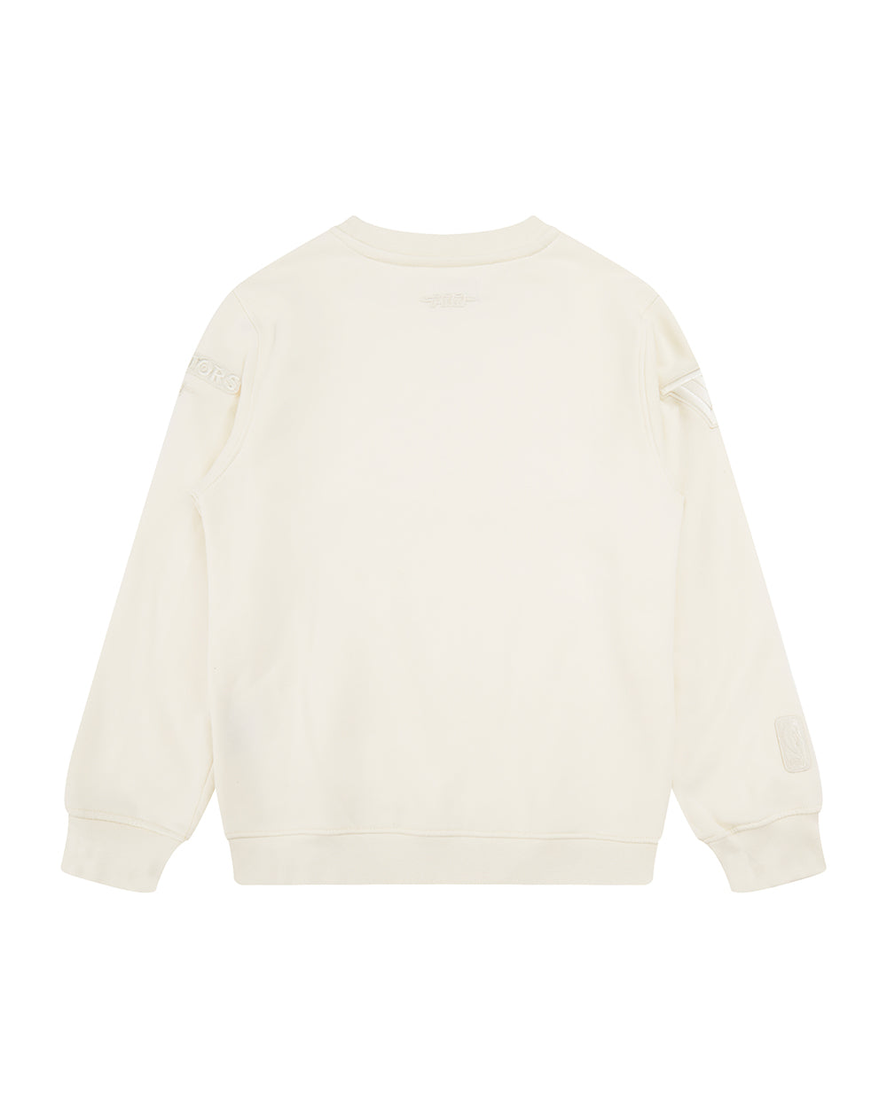 NBA GOLDEN STATE WARRIORS NEUTRAL BIG BOYS FLEECE CREWNECK (EGGSHELL)