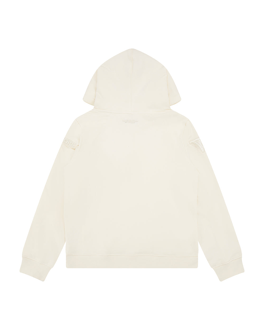 NBA GOLDEN STATE WARRIORS NEUTRAL BIG BOYS FLEECE PULLOVER HOODIE (EGGSHELL)