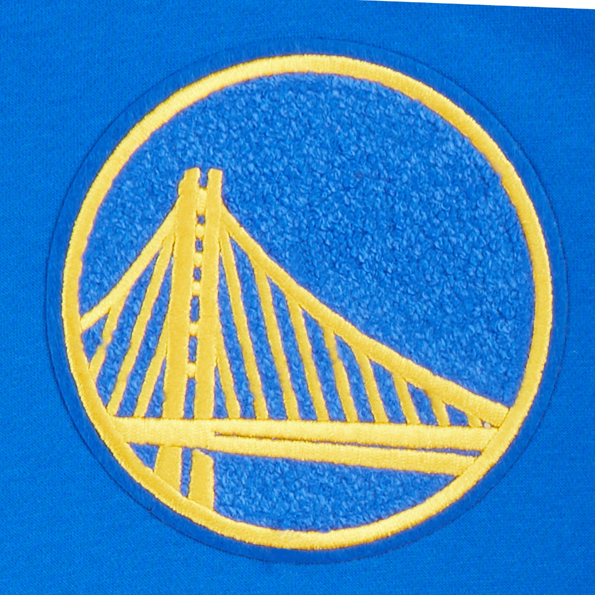 NBA GOLDEN STATE WARRIORS RETRO CLASSIC BIG BOY'S RIB FLEECE PULLOVER HOODIE (ROYAL BLUE)