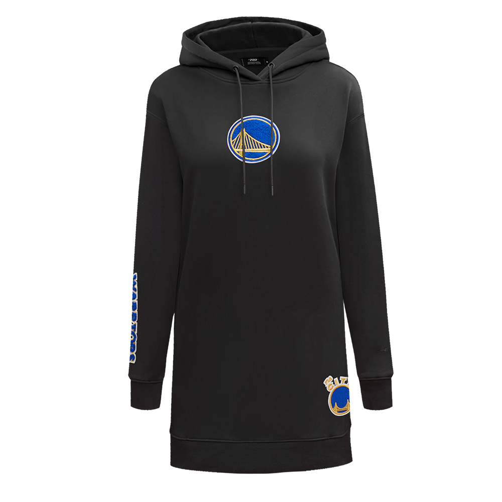 NBA GOLDEN STATE WARRIORS CLASSIC ROBE À CAPUCHON POUR FEMME (NOIR)