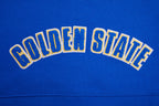 NBA GOLDEN STATE WARRIORS CLASSIC WOMEN'S PULLOVER HOODIE DRESS (ROYAL BLUE)