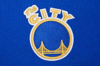 NBA GOLDEN STATE WARRIORS CLASSIC WOMEN'S PULLOVER HOODIE DRESS (ROYAL BLUE)