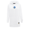 NBA GOLDEN STATE WARRIORS CLASSIC ROBE À CAPUCHON EN MOLLETON POUR FEMME (BLANC)