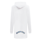 NBA GOLDEN STATE WARRIORS CLASSIC ROBE À CAPUCHON EN MOLLETON POUR FEMME (BLANC)