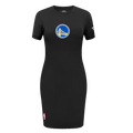 NBA GOLDEN STATE WARRIORS CLASSIC WOMEN'S BODYCON DRESS (BLACK)