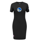 NBA GOLDEN STATE WARRIORS CLASSIC WOMEN'S BODYCON DRESS (BLACK)