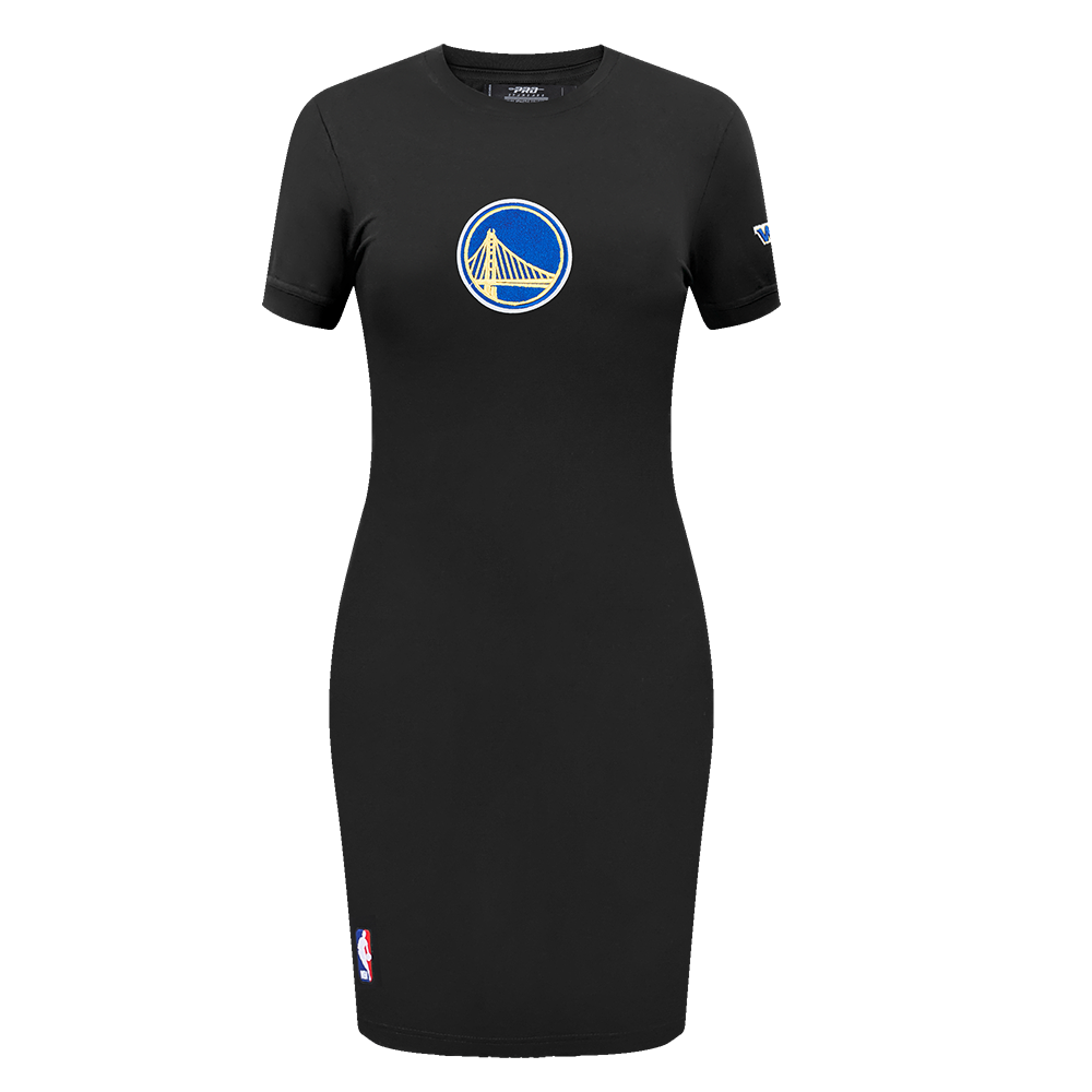 NBA GOLDEN STATE WARRIORS CLASSIC WOMEN'S BODYCON DRESS (BLACK)
