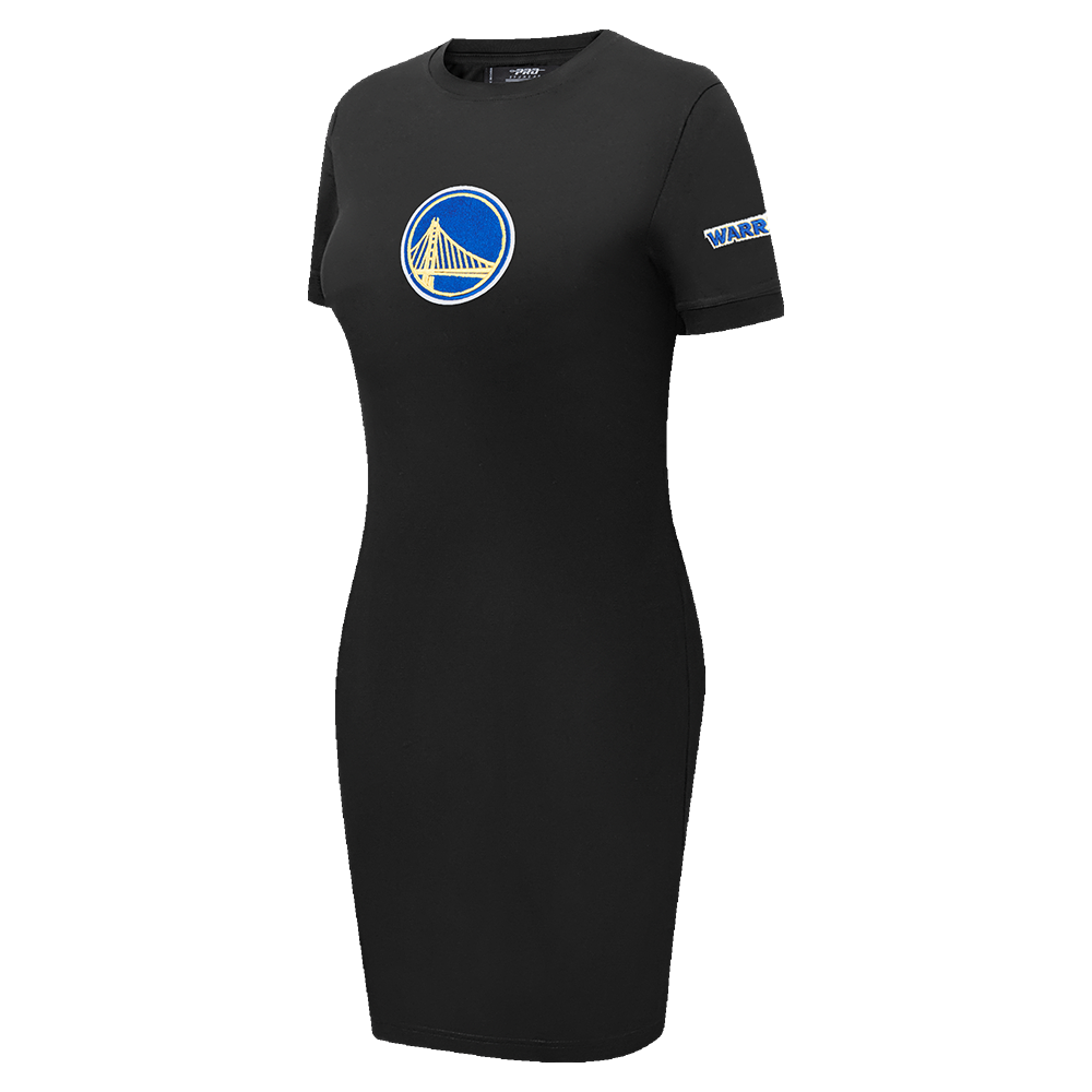 NBA GOLDEN STATE WARRIORS CLASSIC WOMEN'S BODYCON DRESS (BLACK)