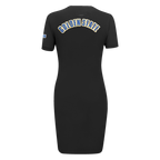 NBA GOLDEN STATE WARRIORS CLASSIC WOMEN'S BODYCON DRESS (BLACK)