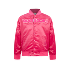 NBA GOLDEN STATE WARRIORS BLOUSON TRIPLE ROSE EN SATIN POUR FILLE JUNIOR (VIOLET BETTERAVE)