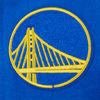NBA GOLDEN STATE WARRIORS CLASSIC STUDIO BLOUSON COLLÉGIAL POUR GARÇON JUNIOR (BLEU ROYAL/BLANC)