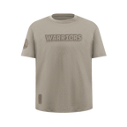 NBA GOLDEN STATE WARRIORS NEUTRAL T-SHIRT À MANCHES COURTES ET À COUPE CARRÉE POUR FILLE JUNIOR (TAUPE)