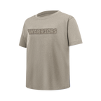 NBA GOLDEN STATE WARRIORS NEUTRAL T-SHIRT À MANCHES COURTES ET À COUPE CARRÉE POUR FILLE JUNIOR (TAUPE)