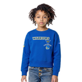 NBA GOLDEN STATE WARRIORS RETRO CLASSIC BIG GIRL'S RIB FLC PO HOODIE (ROYAL BLUE)