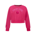 NBA GOLDEN STATE WARRIORS TRIPLE PINK BIG GIRL'S FLC CREWNECK (BEETROOT PURPLE)