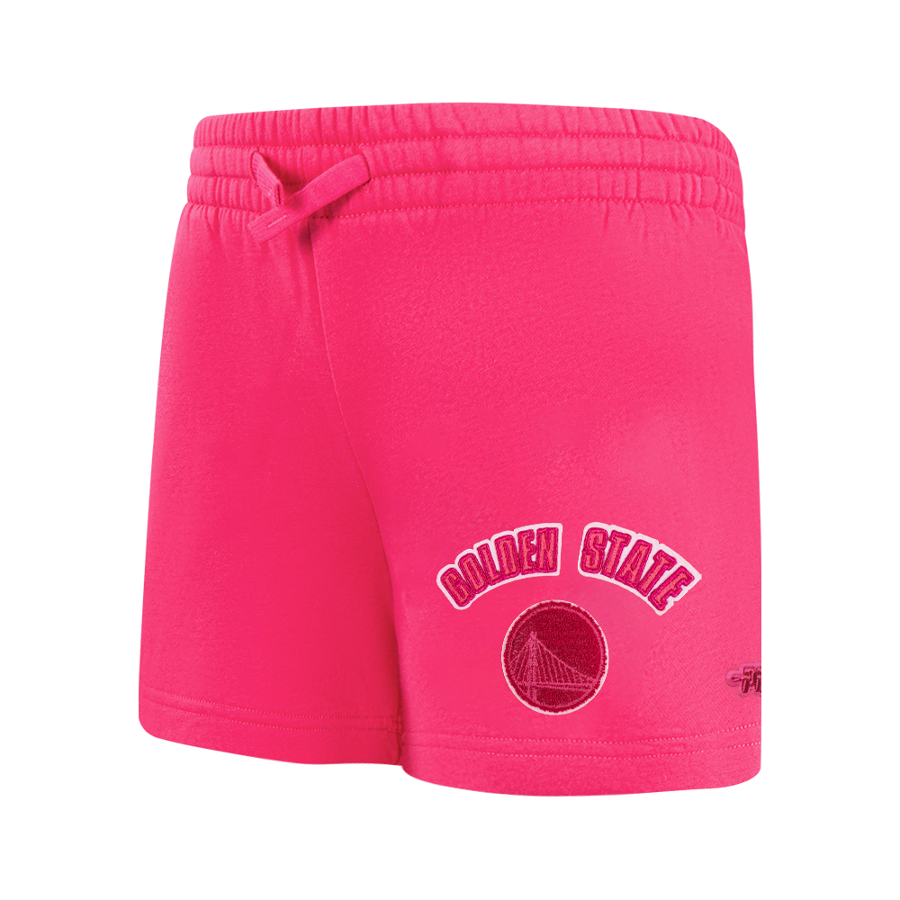 NBA GOLDEN STATE WARRIORS SHORT TRIPLE ROSE EN MOLLETON POUR FILLE JUNIOR (VIOLET BETTERAVE)