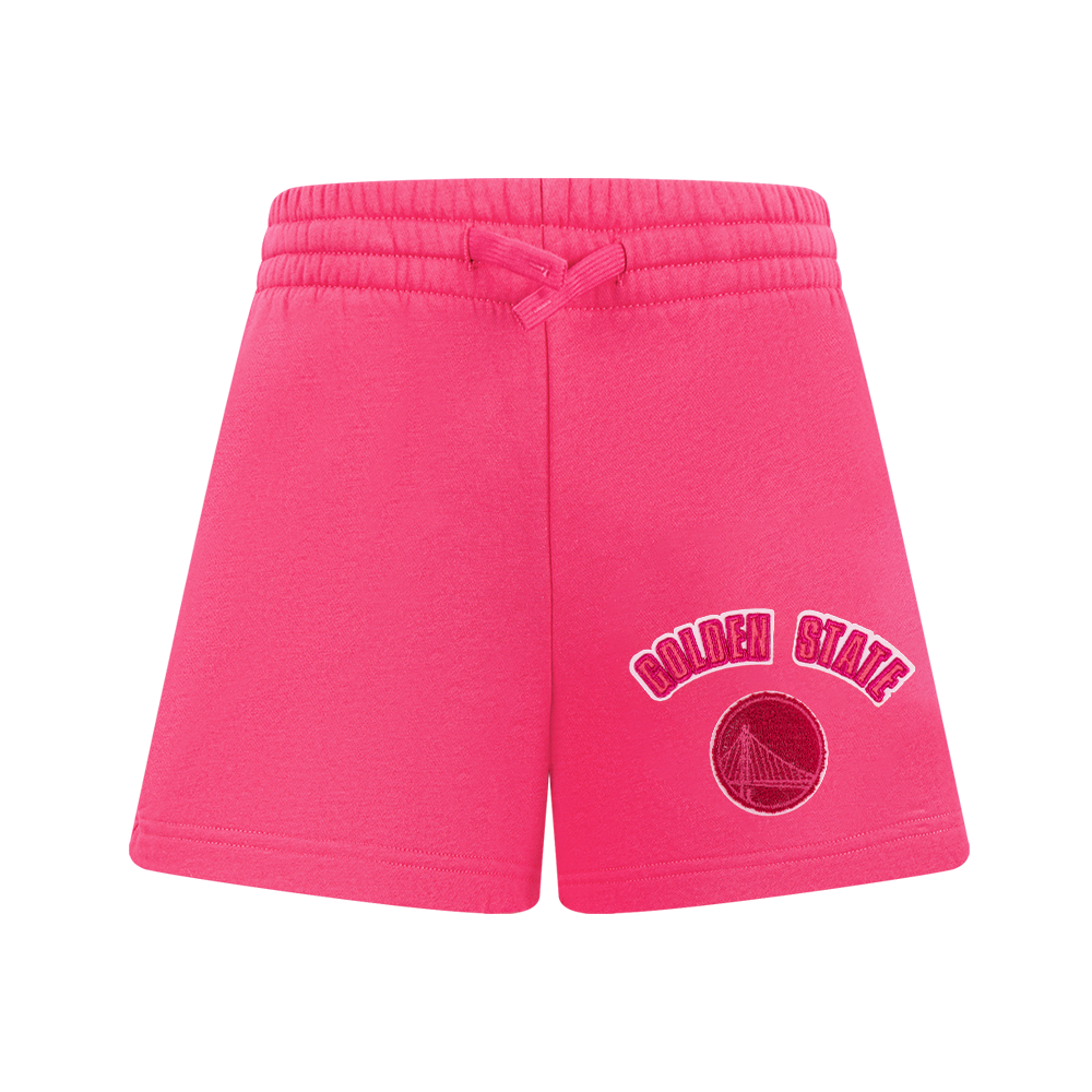 NBA GOLDEN STATE WARRIORS SHORT TRIPLE ROSE EN MOLLETON POUR FILLE JUNIOR (VIOLET BETTERAVE)