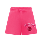 NBA GOLDEN STATE WARRIORS SHORT TRIPLE ROSE EN MOLLETON POUR FILLE JUNIOR (VIOLET BETTERAVE)