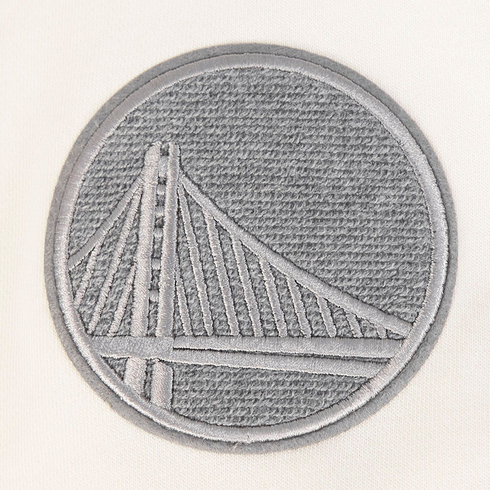 NBA GOLDEN STATE WARRIORS REVERSE FRENCH TERRY CHANDAIL À COL ROND EN MOLLETON POUR FEMME (COQUILLE D'ŒUF)
