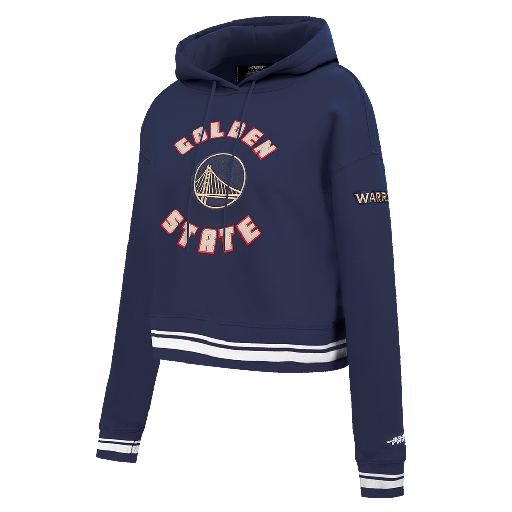 NBA GOLDEN STATE WARRIORS CITY EDITION 24-25 WOMEN'S RIB FLEECE CROPPED P (MIDNIGHT NAVY)