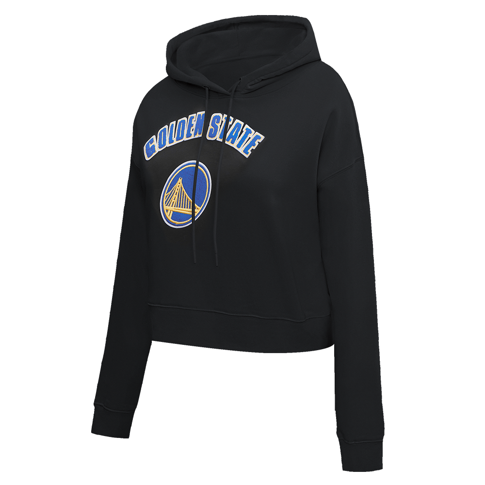 NBA GOLDEN STATE WARRIORS CLASSIC WOMEN'S PULLOVER HOODIE (BLACK)