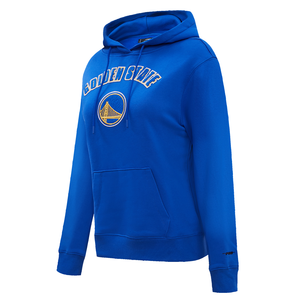 NBA GOLDEN STATE WARRIORS CLASSIC WOMEN'S PULLOVER HOODIE (ROYAL BLUE)
