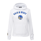 NBA GOLDEN STATE WARRIORS CLASSIC WOMEN'S PULLOVER HOODIE (WHITE)