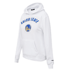 NBA GOLDEN STATE WARRIORS CLASSIC WOMEN'S PULLOVER HOODIE (WHITE)