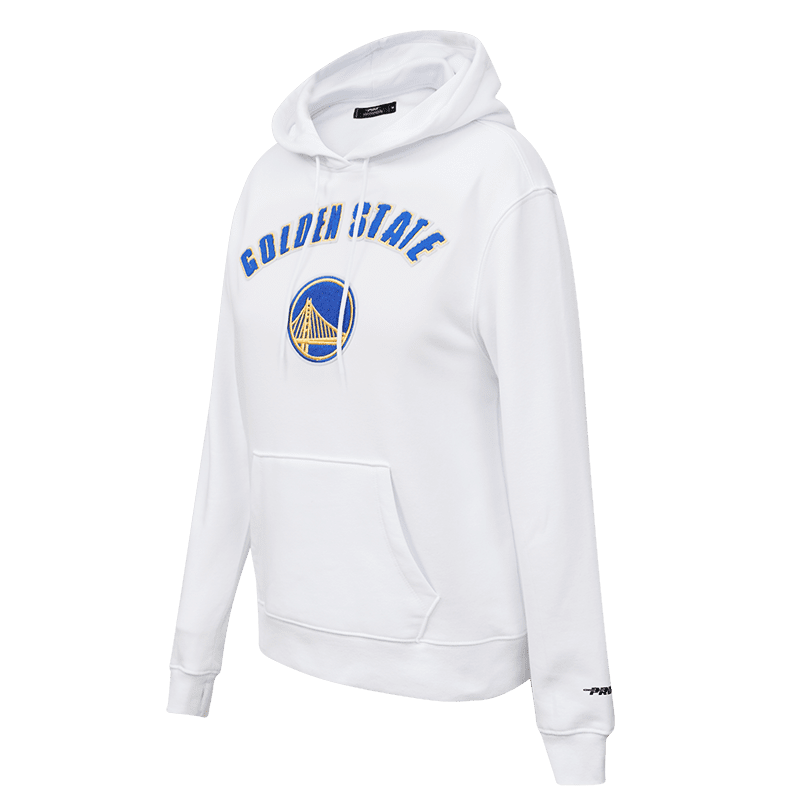 NBA GOLDEN STATE WARRIORS CLASSIC WOMEN'S PULLOVER HOODIE (WHITE)