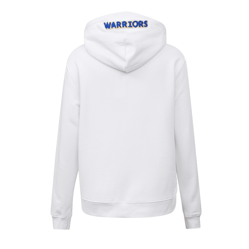 NBA GOLDEN STATE WARRIORS CLASSIC WOMEN'S PULLOVER HOODIE (WHITE)