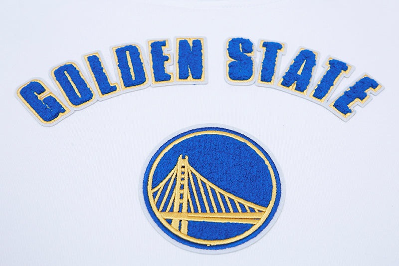 NBA GOLDEN STATE WARRIORS CLASSIC WOMEN'S PULLOVER HOODIE (WHITE)