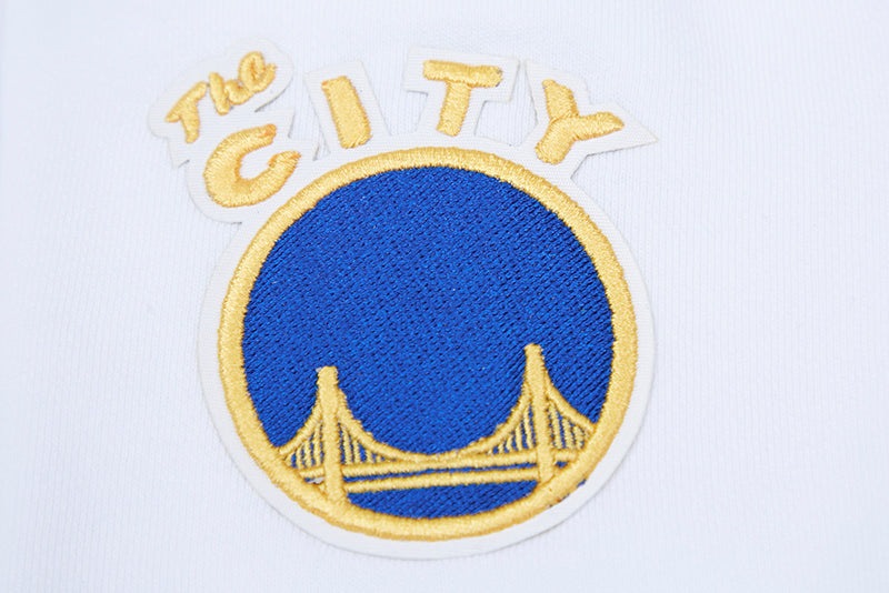 NBA GOLDEN STATE WARRIORS CLASSIC WOMEN'S PULLOVER HOODIE (WHITE)