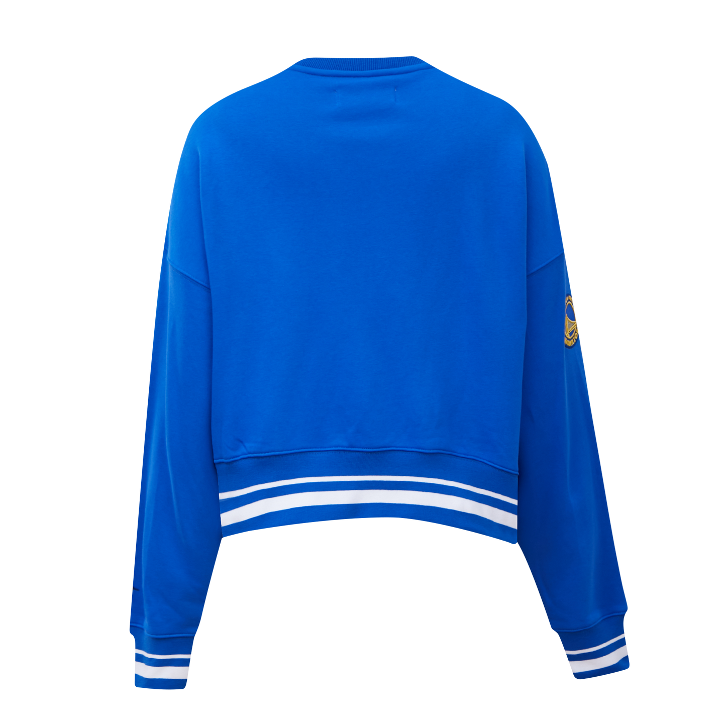 NBA GOLDEN STATE WARRIORS MASHUP WOMEN'S RIB CREWNECK (ROYAL BLUE)
