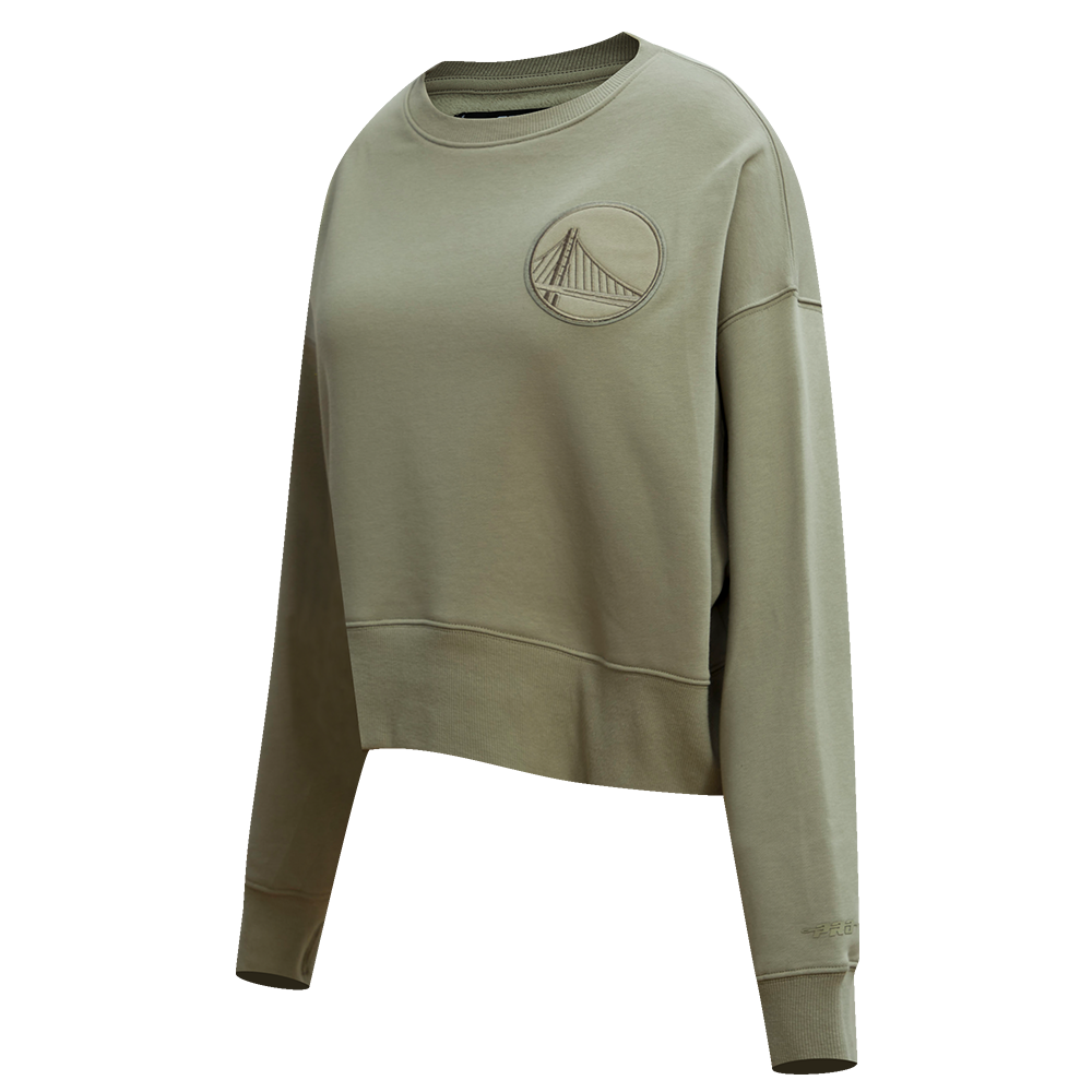 NBA GOLDEN STATE WARRIORS NEUTRAL WOMEN'S CREWNECK (TAUPE)